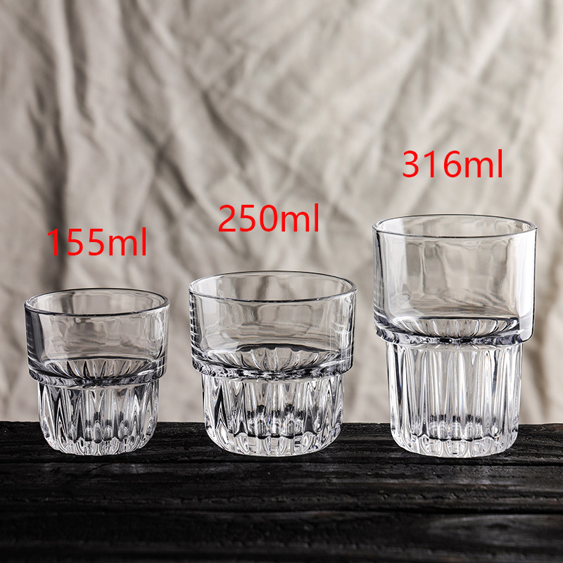 Coffee Tea Tumbler - 透明な耐熱コーヒーマグ,ミルクとジュースを飲むためのカップ,お茶,水,155ml, 250ml, 316ml