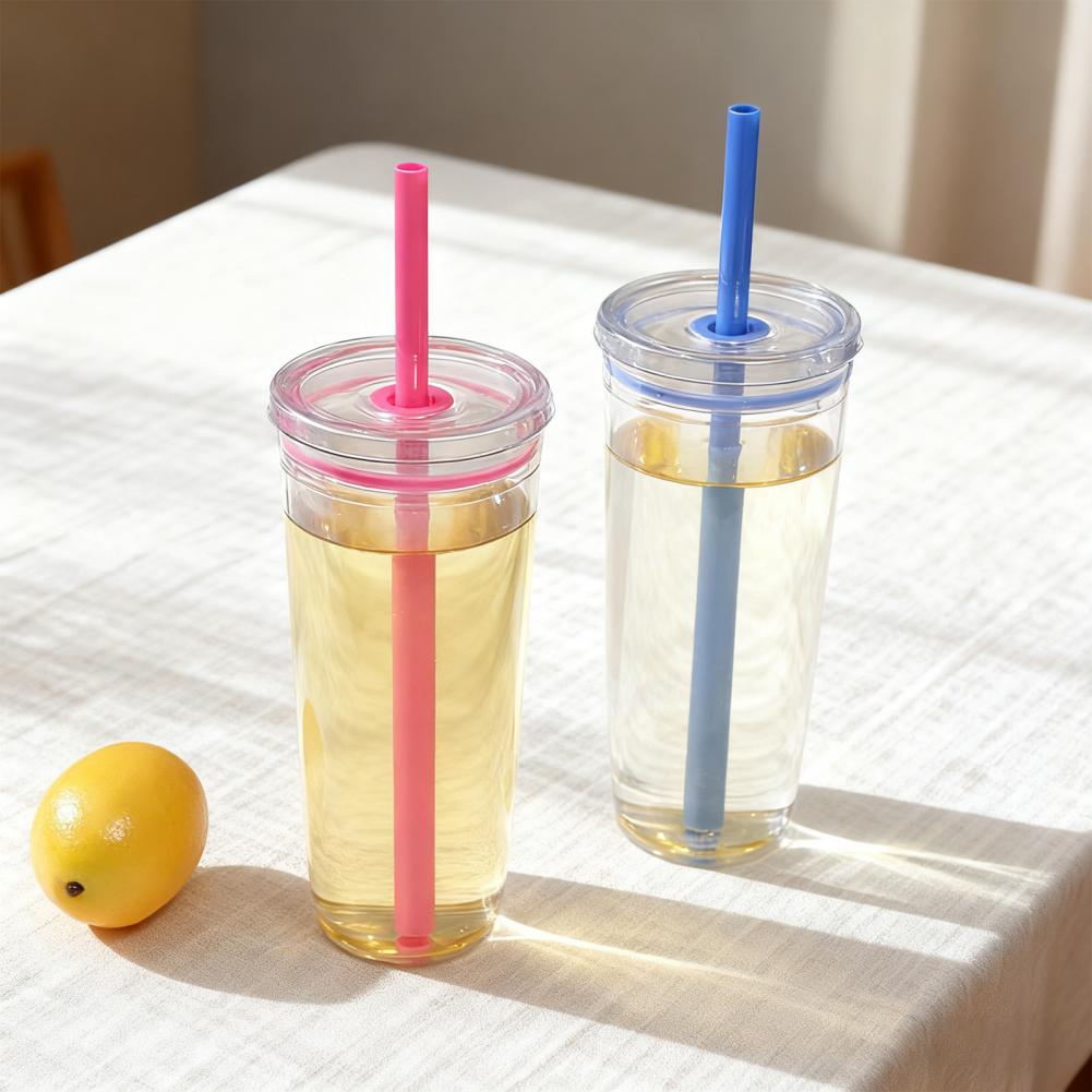 Coffee Tea Tumbler - ポータブルストローカップ 20オンス カラフルなトリタンタンブラー アイスコーヒー ジュース 紅茶