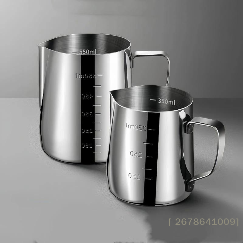 Coffee Tea Tumbler - ⚑ 350ml/600mlステンレス製泡立てピッチャー エスプレッソ プルフラワーカップ カプチーノ コーヒーミルクフローサー