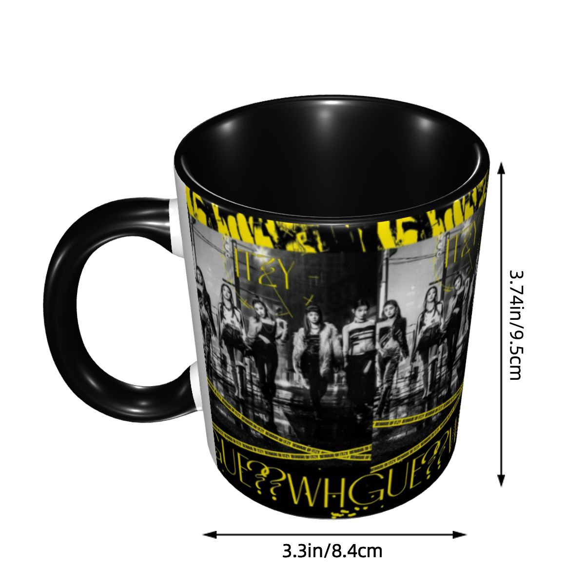 Kpop Itzy-ガールグループアイドルマグカップ 面白い - Coffee Tea Cups のレビューと価格