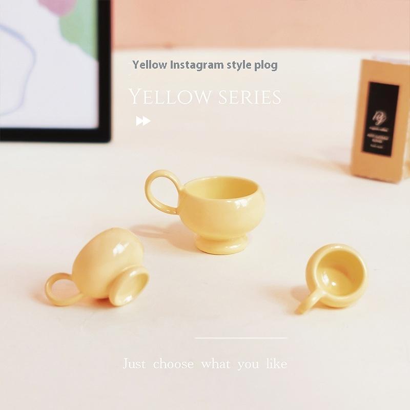 1 個ミニチュアコーヒーカップ装飾玩具モデルドールハウスミニ - Coffee Tea Cups のレビューと価格