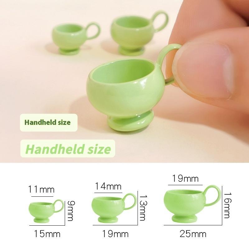 1 個ミニチュアコーヒーカップ装飾玩具モデルドールハウスミニ - Coffee Tea Cups のレビューと価格