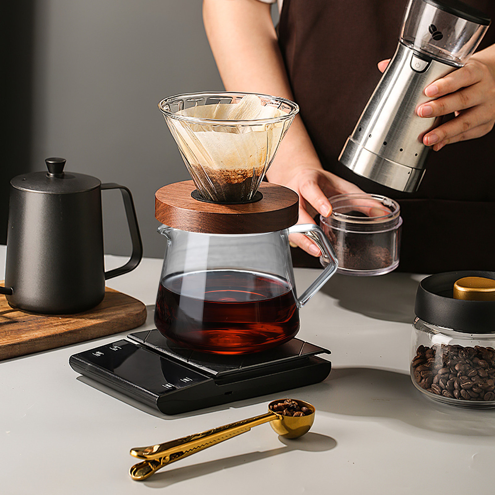 1個入り 650ml 高透明ガラスケトル 温冷飲料用 コーヒ - Coffee Tea Drink のレビューと価格