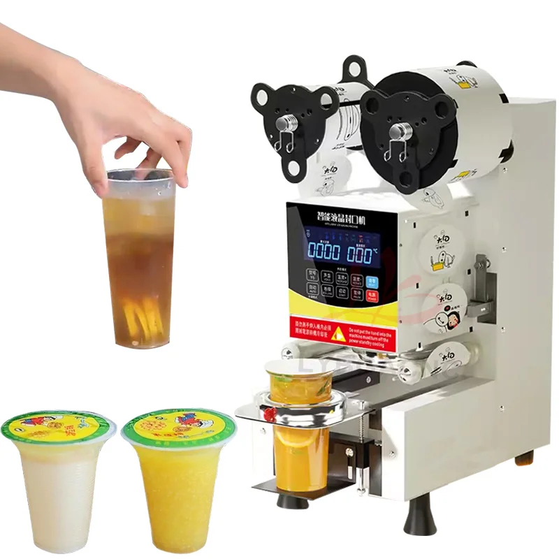 LYプラスチック製紙コップシーリングマシン、ミルクティー、コ - Coffee Tea Cups のレビューと価格