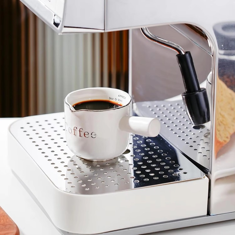 ハンドル付きミニセラミックコーヒーカップ,V字型注ぎ口,ミル - Coffee Tea Cups のレビューと価格