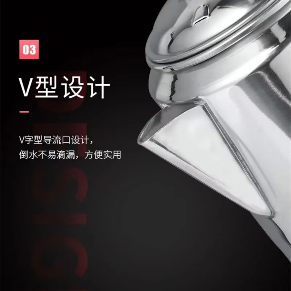 香港風ストーブトップコーヒーポット、3L手作りアルミ合金パー - Coffee Tea Hong Kong のレビューと価格