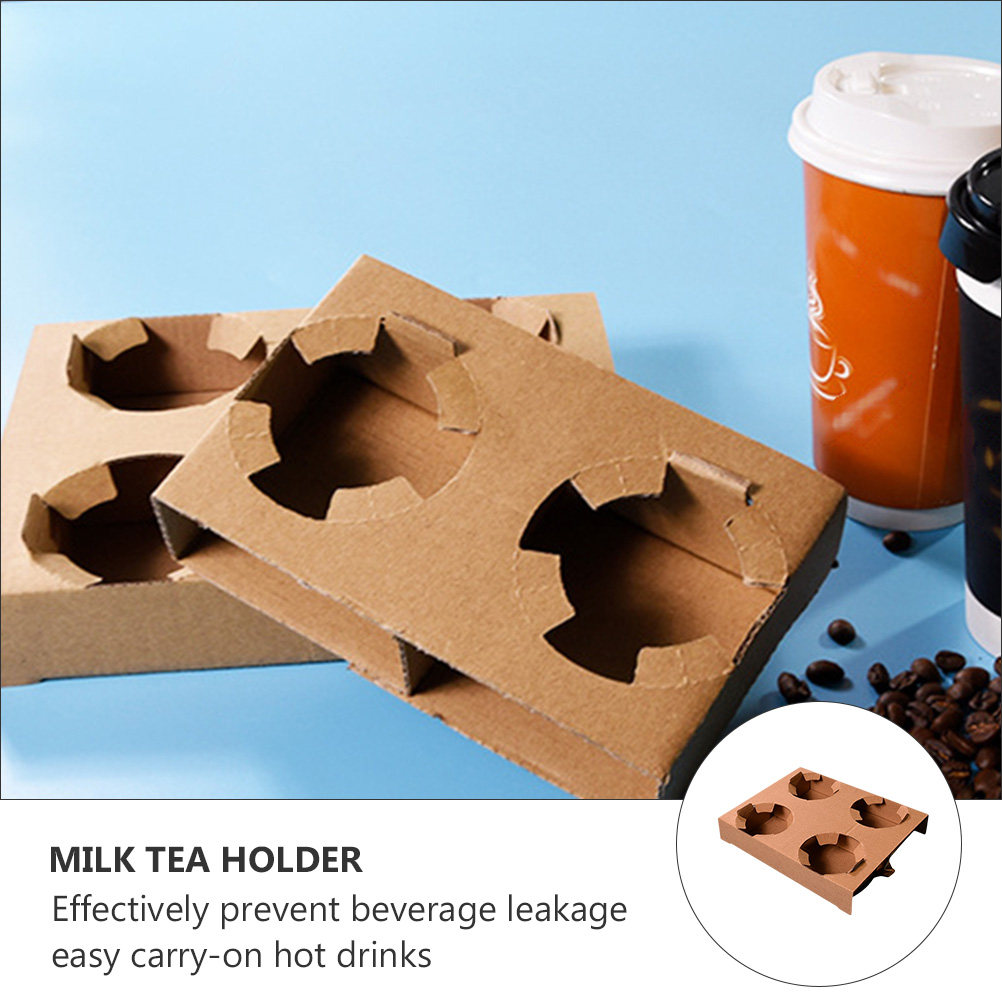 10 個環境に優しい生分解性紙ドリンクキャリアトレイコーヒー - Coffee Tea Drink のレビューと価格