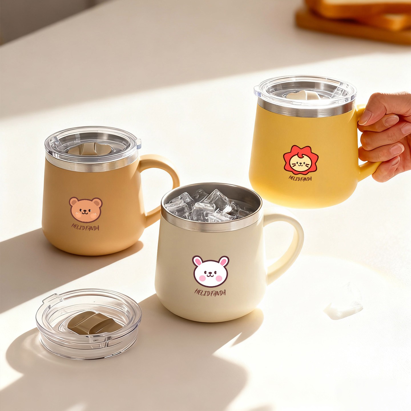 430ML漫画柄316ステンレス鋼製コーヒーカップ二重壁断熱 - Coffee Tea Tumbler のレビューと価格