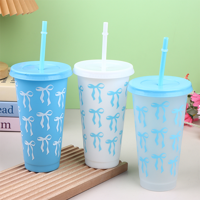 710mlストロー付き蓋付きコーヒーカップ、ジュース、紅茶用 - Coffee Tea Tumbler のレビューと価格