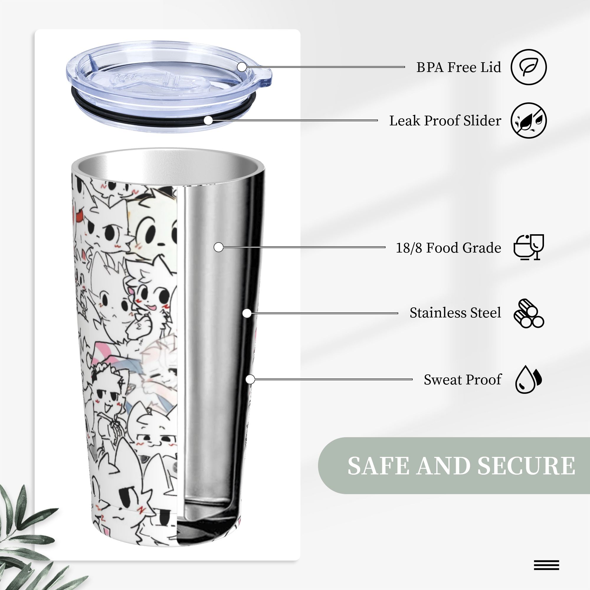 Boykissers Silly Tumbler 真空断熱猫 - Coffee Tea Tumbler のレビューと価格